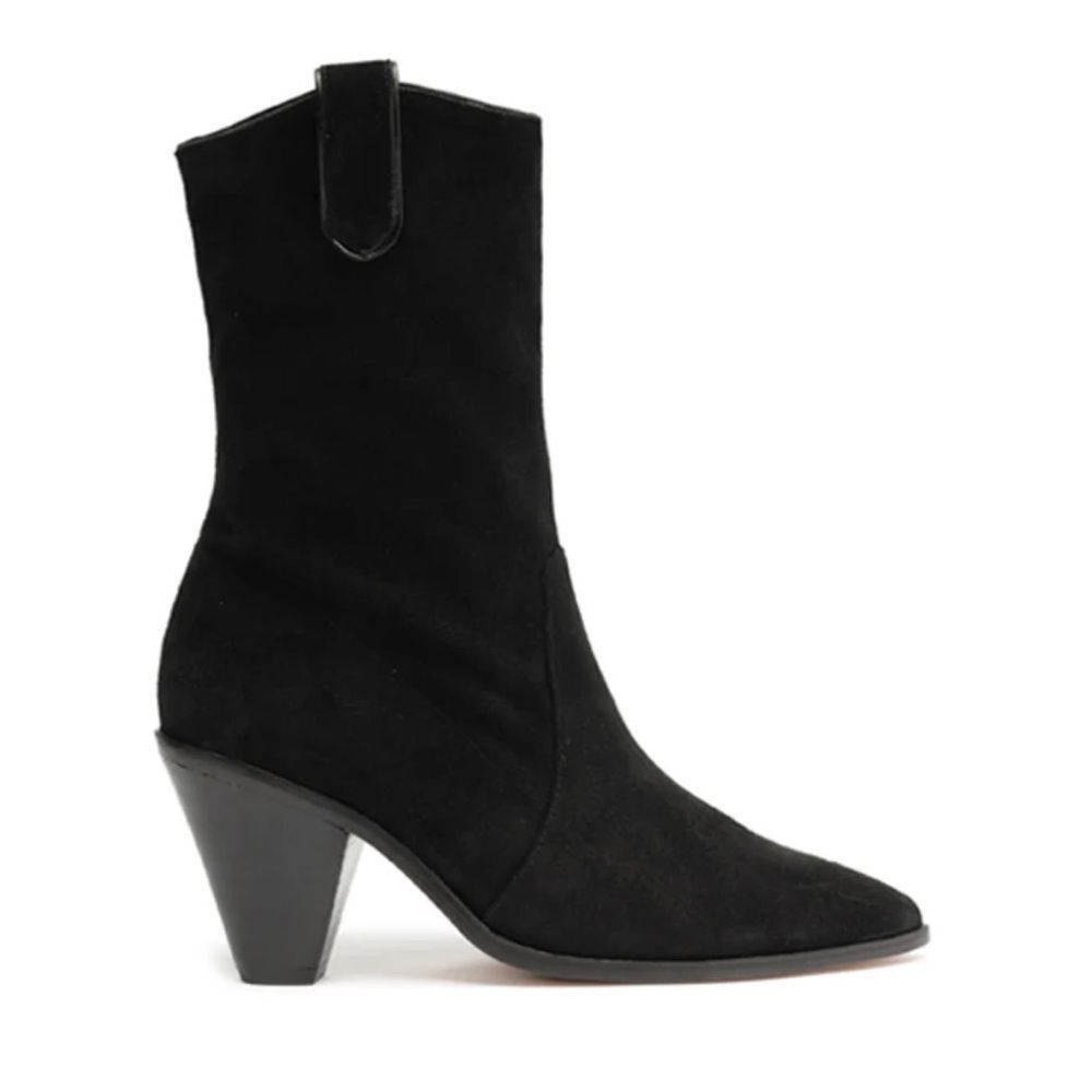 Schutz Mackie Women's Black Suede Ankle Boots size 10